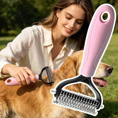 Professional Pet Deshedding Brush Dog Hair Remover Pet Hair Knot Cutter Puppy Cat Comb Brushes Dogs Grooming Shedding Supplies